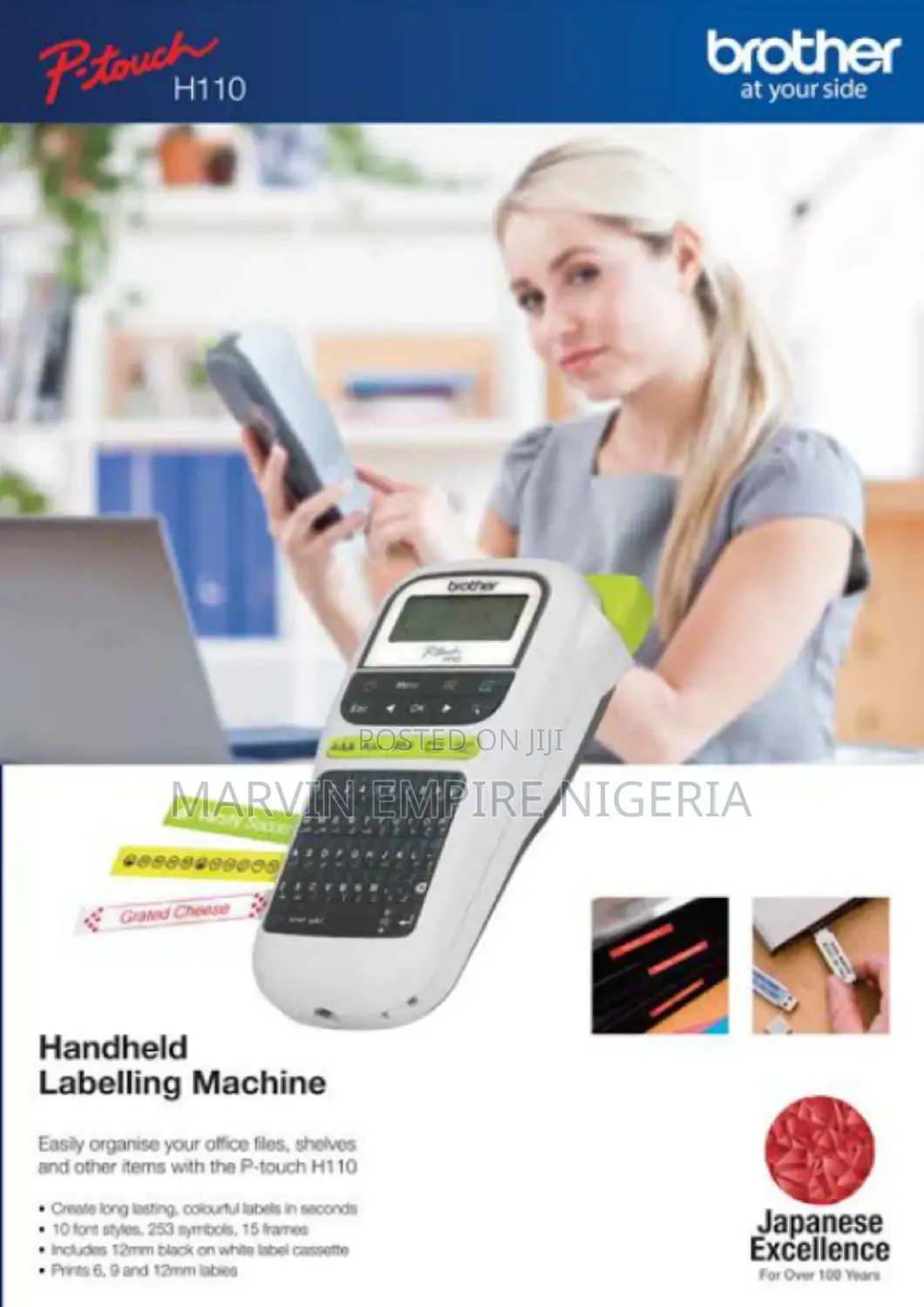 Hand Held Labeller by Brother H110