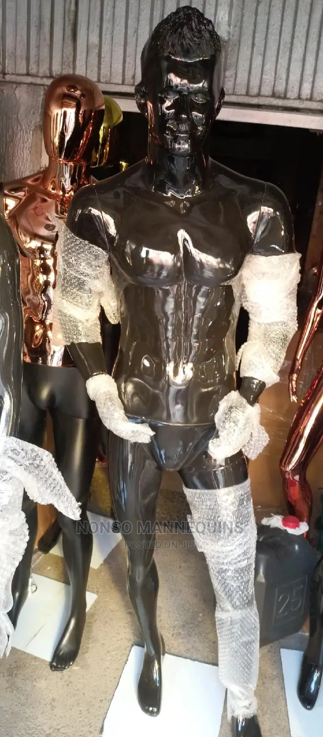 Fibre Male Black Display Mannequin