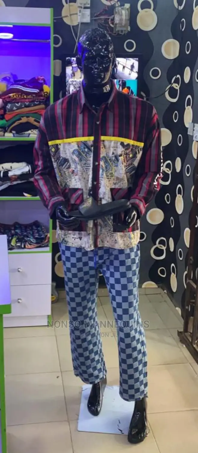 Fibre Male Black Display Mannequin