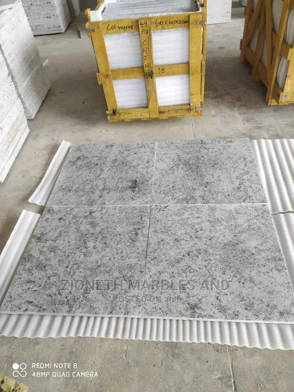 Indian Colonial White 90x90 2cm Thickness Floor Tiles