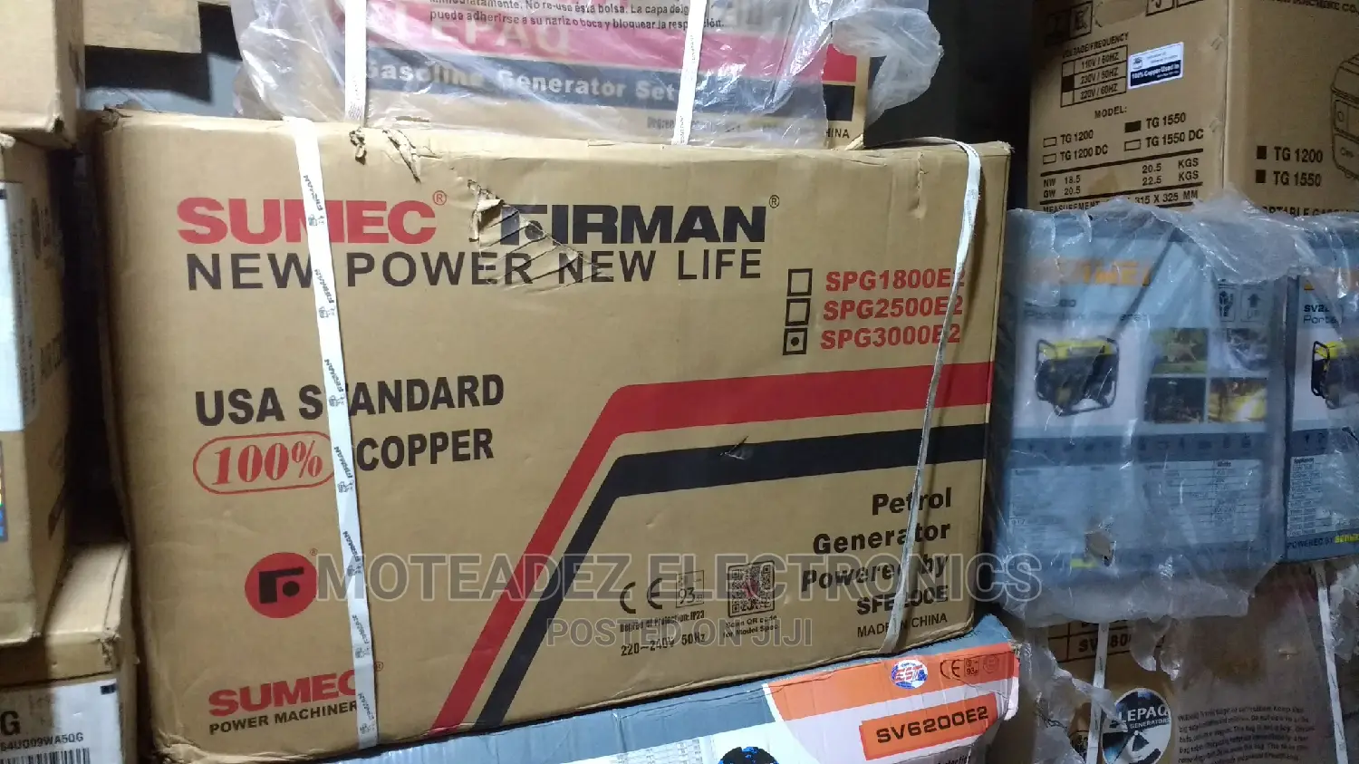 Sumec Firman 2.8kva Manual Start Copper Generator (SPG3000)