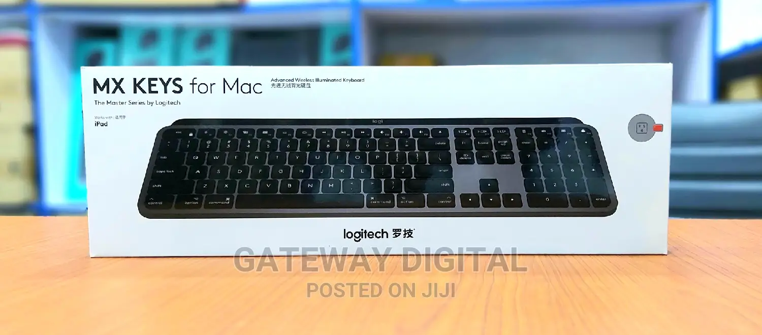 Logitech Mx Keys Illuminated Wireless Keyboard for Mac