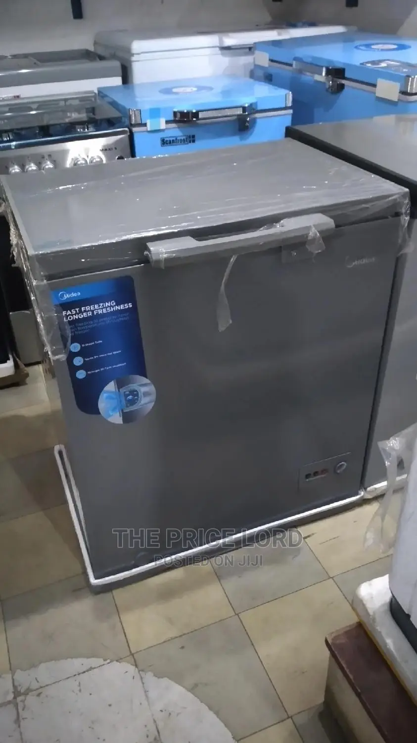 Midea Chest Freezer 142l Hs-186 Silver