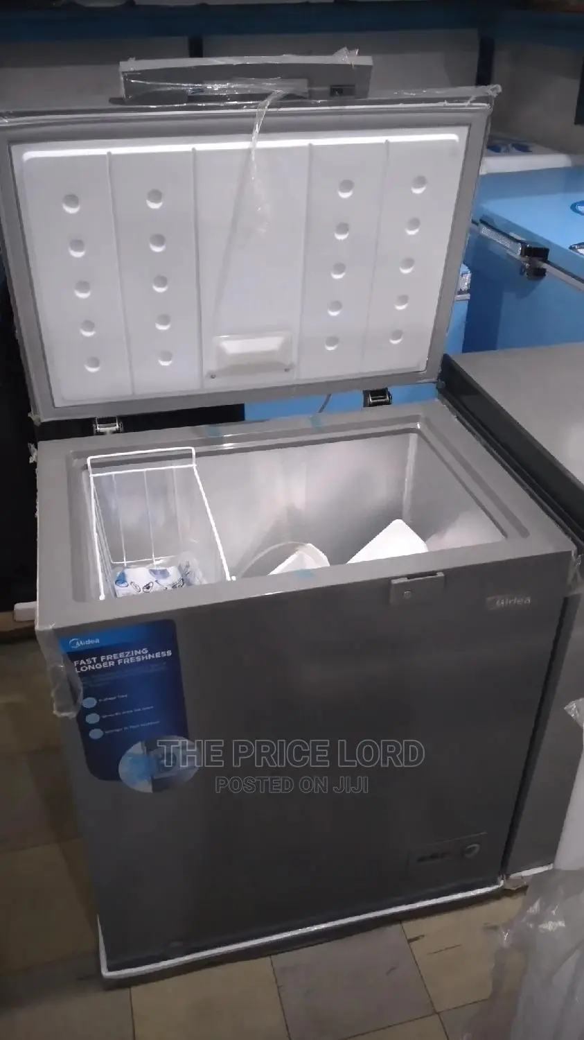 Midea Chest Freezer 142l Hs-186 Silver