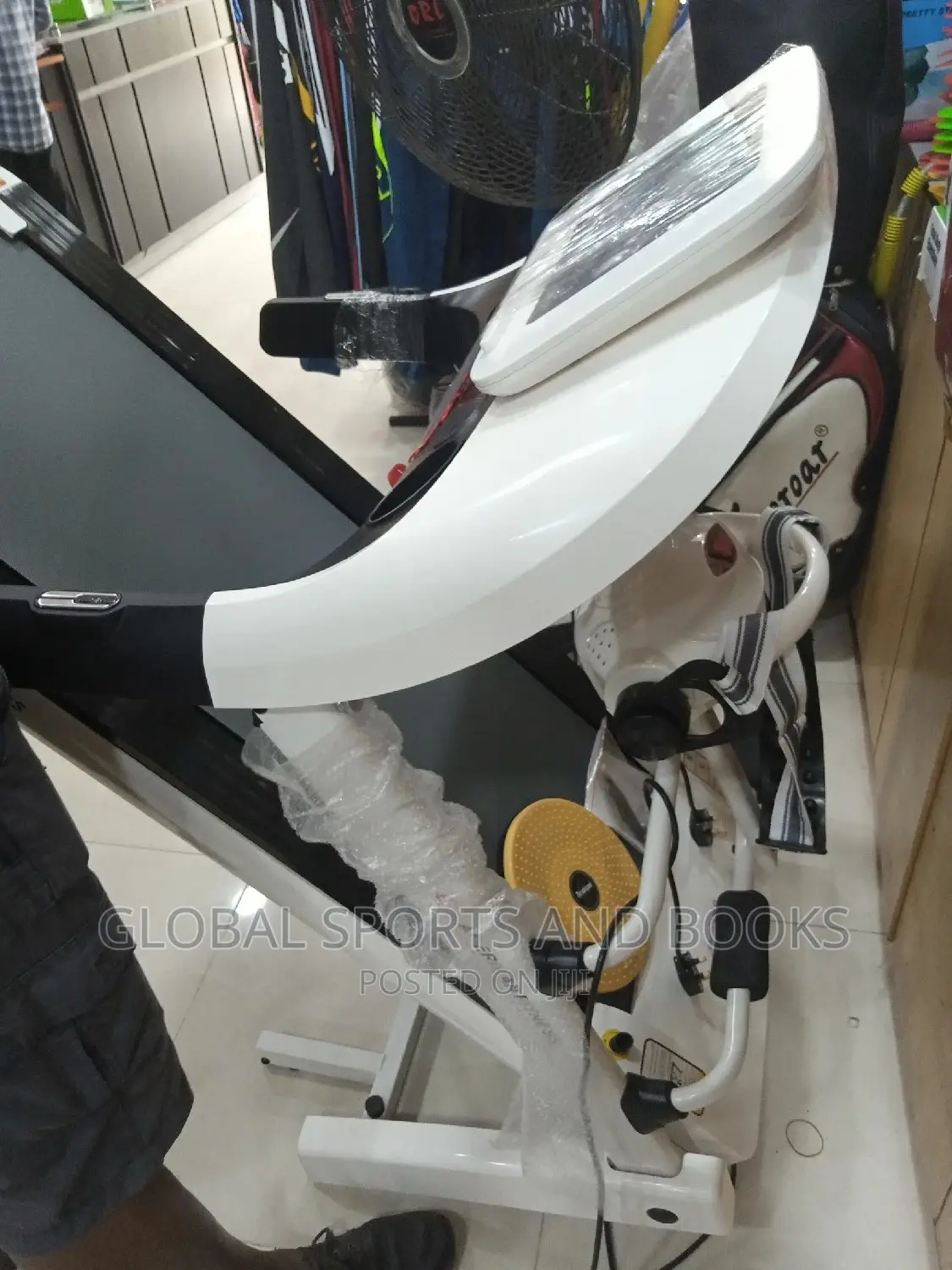3hp White Treadmill American Fitness Complete Accessories