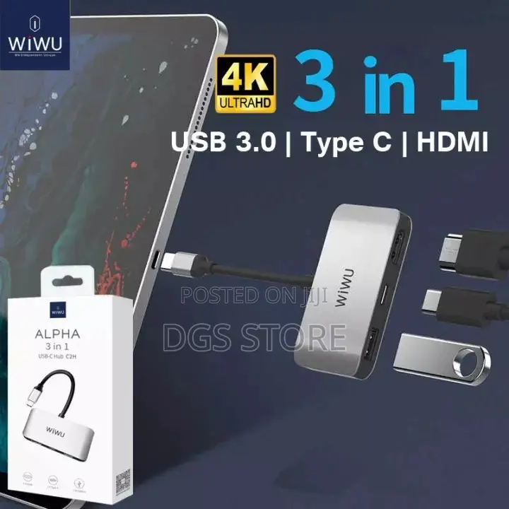 Wiwu Alpha 3in1 USB-C Hub C2H
