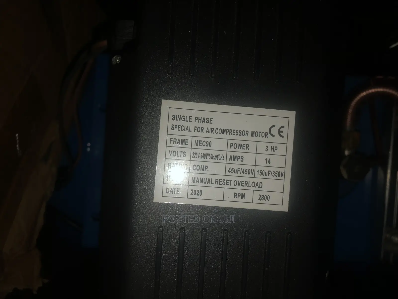 Air Compressor Machine Powerflex 100 Liters Single Phase.