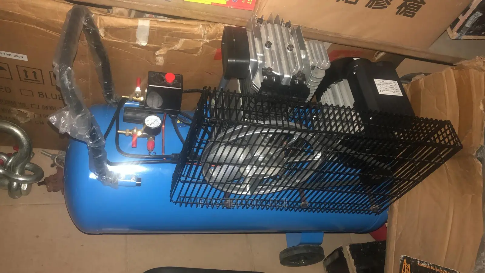Air Compressor Machine Powerflex 100 Liters Single Phase.