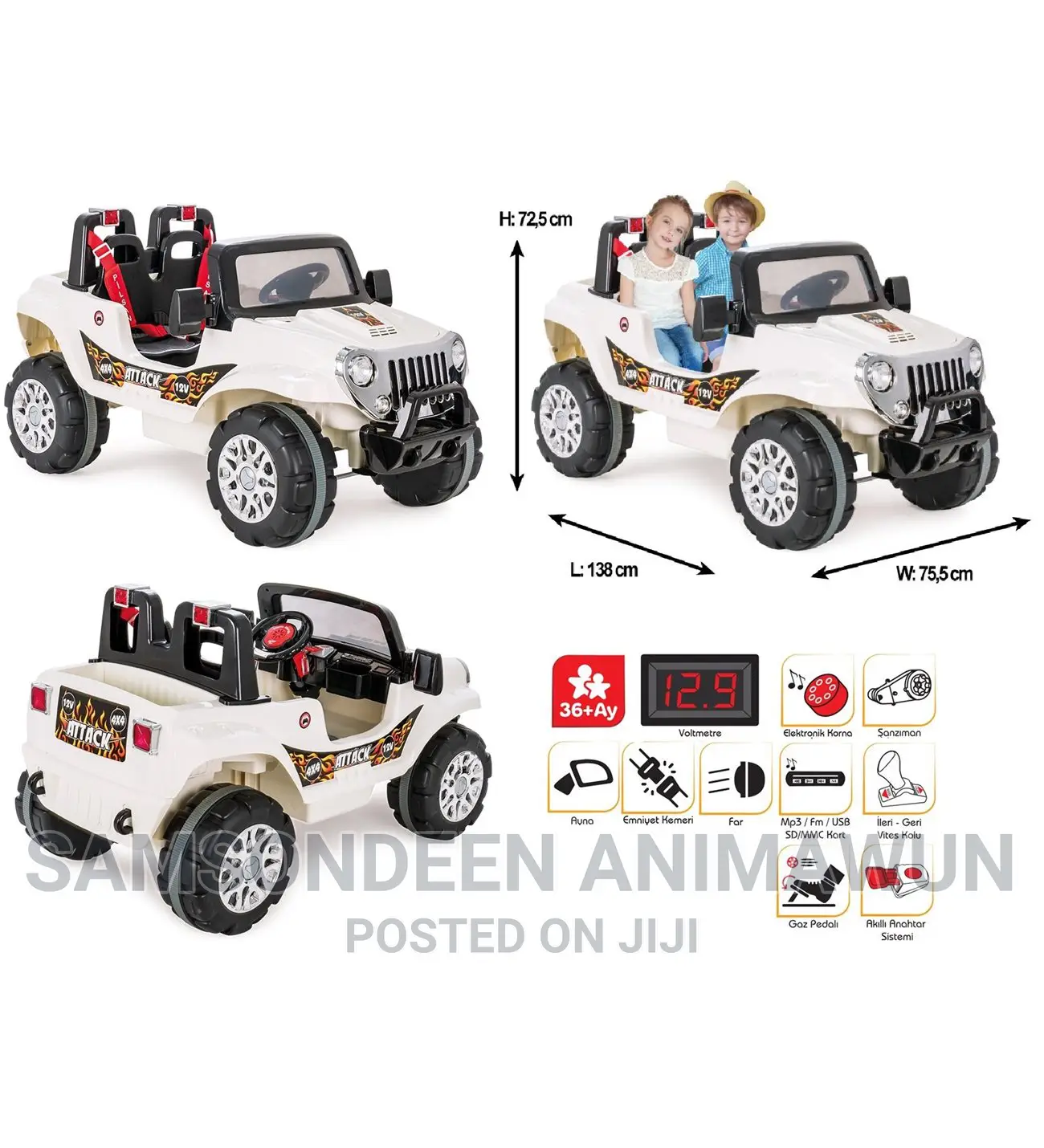 2 Seater Electric Car (Remote Control)