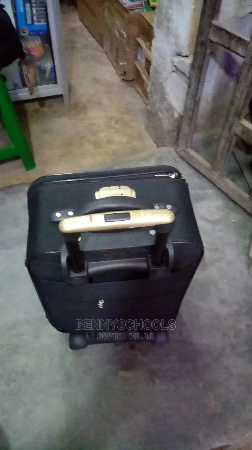 Black and Brown Small Two Wheels Lightweight Box