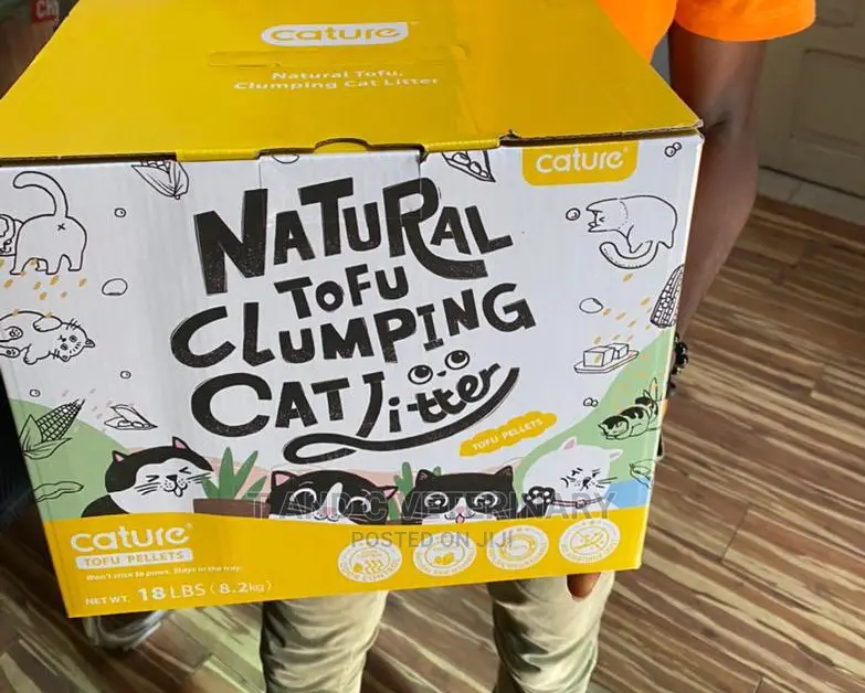 Cature Natural Tofu Clumping Cat Litter 3pcs 8.2kg