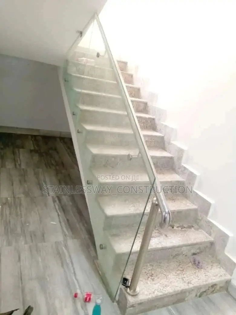 Stainless Handrail (Frameless and Support)