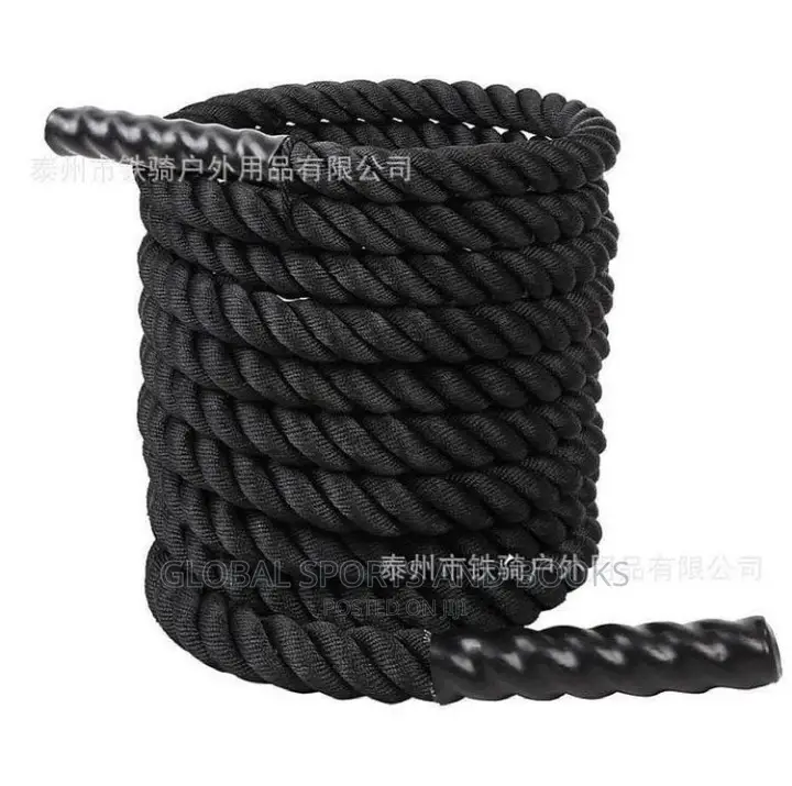 Black Exercise Battle Rope