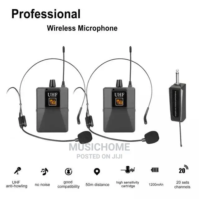 Universal Dual Cameras Recording Wireless Microphone