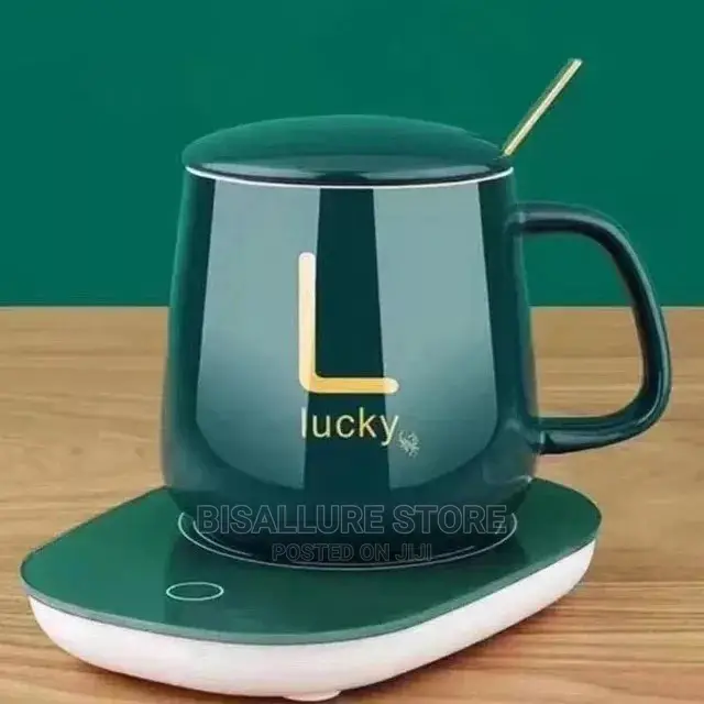 Electric Warmer Heating Mug Cup With Coaster
