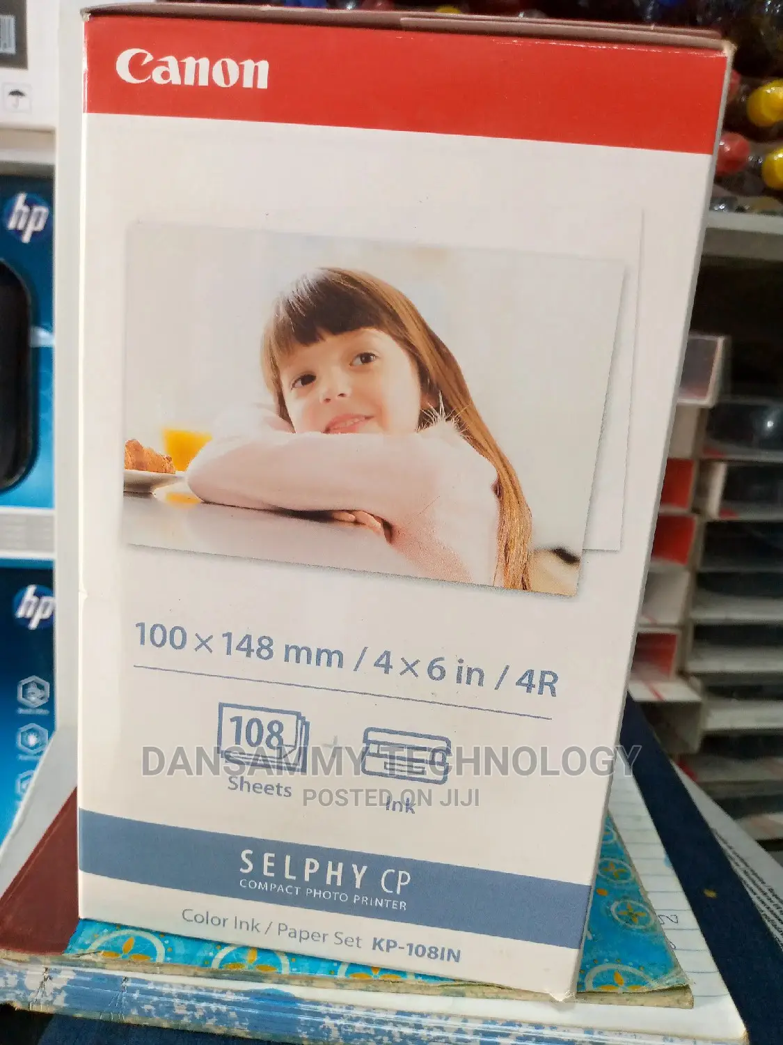 Canon Selphy Colour Ribbon Ink/Photo Paper Set - KP-108IN
