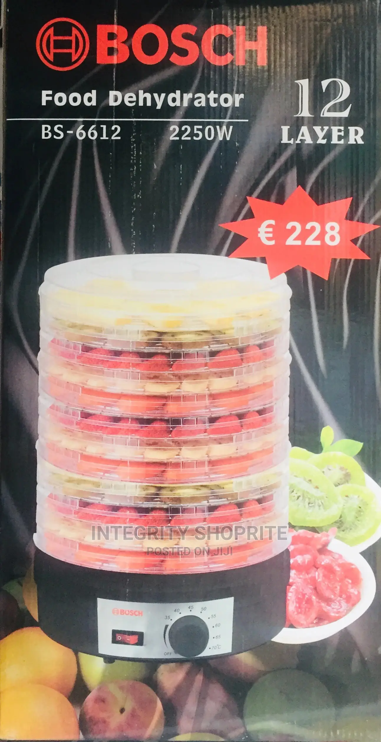Bosch 12 Tray Food Dehydrator