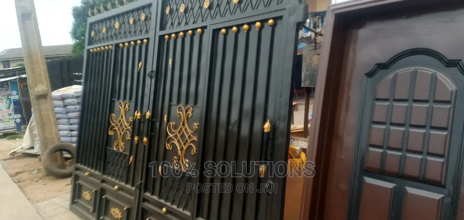 11ft by 8ft Black and Special Design Gate for Sales.