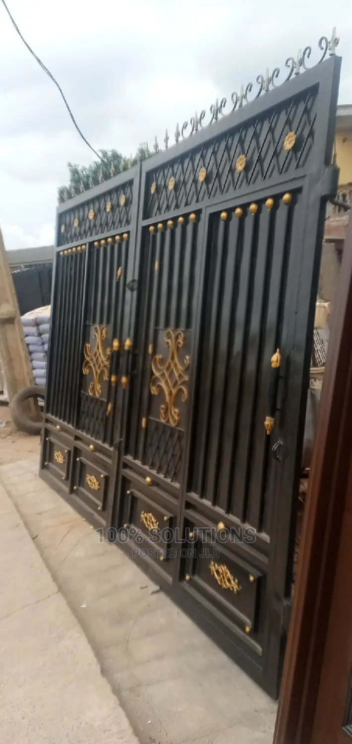 11ft by 8ft Black and Special Design Gate for Sales.