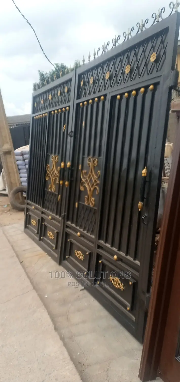 11ft by 8ft Black and Special Design Gate for Sales.