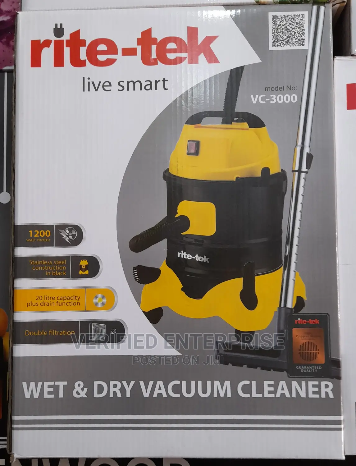 Rite Tek Wet And Dry Vacuum Cleaner
