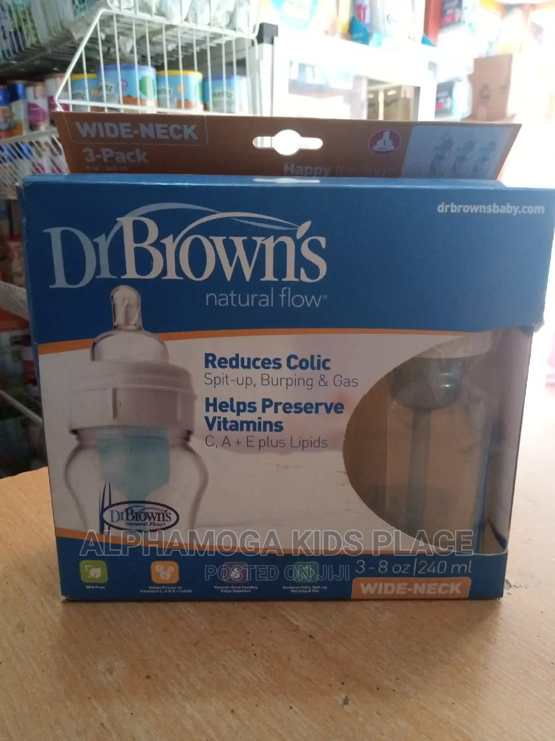 Dr Brown Natural Flow 3 PCS (240mls)