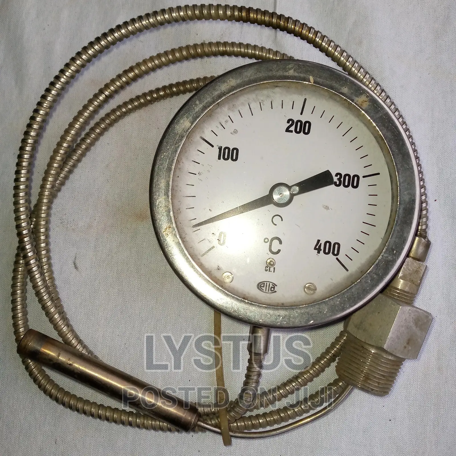0 - 400°C, 4" Inches Industrial Thermometer With Flexible SE