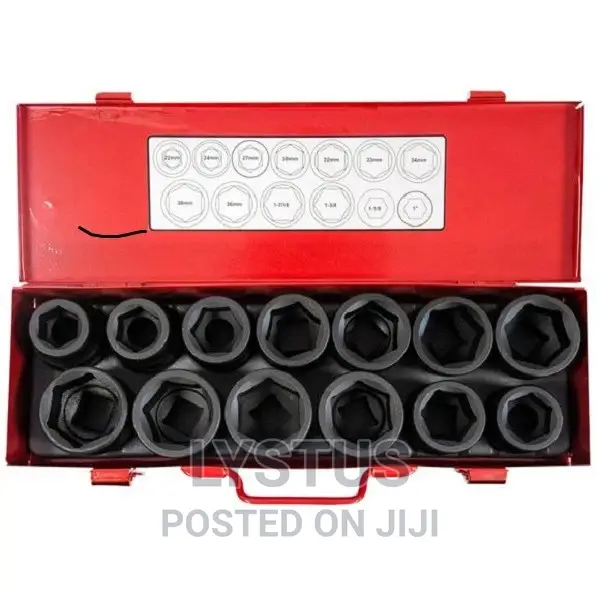 11/16-2" Smoos 3/4 Drive Black Burnish Socket Set