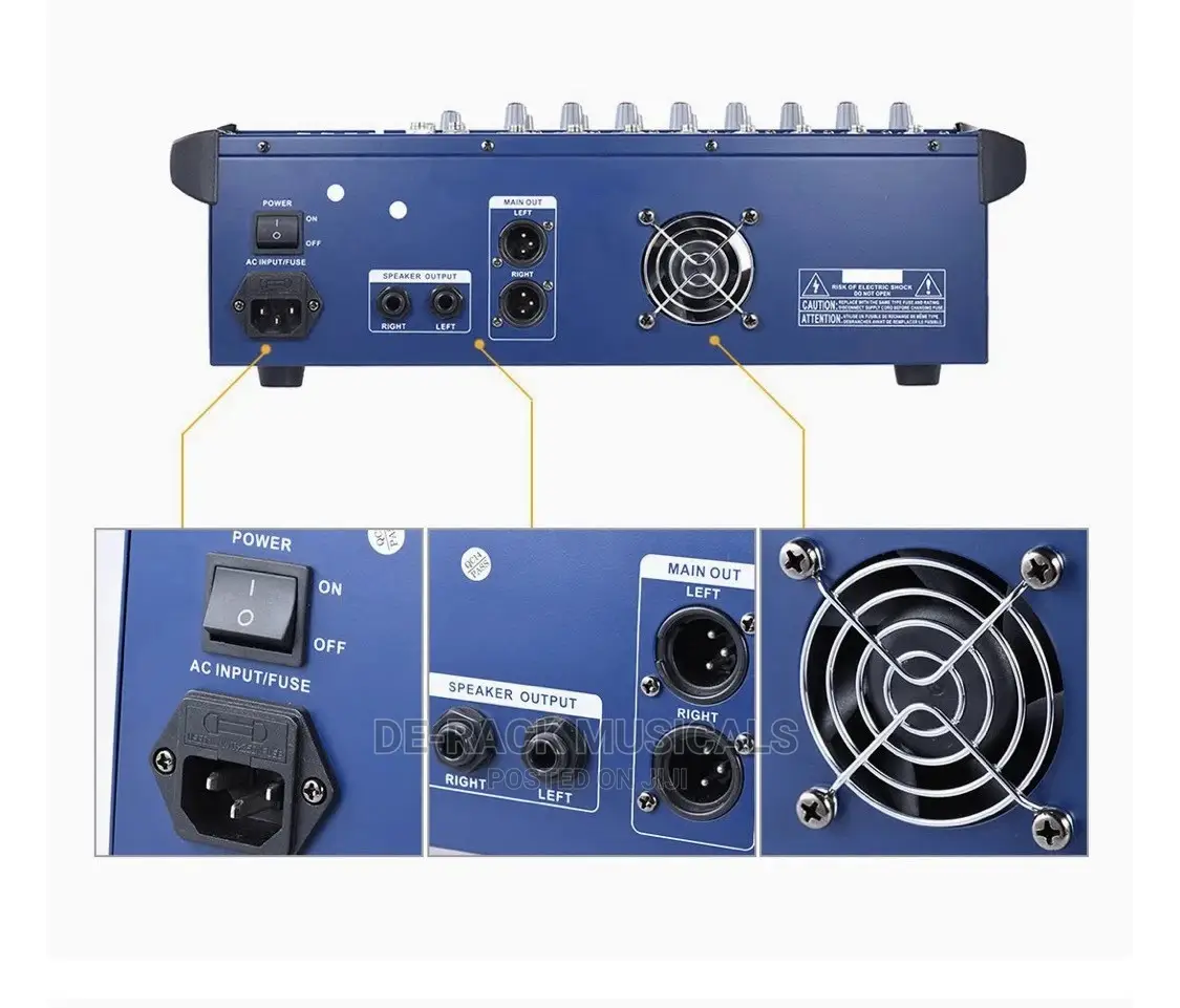 The Best Quality 8channels Powered Mixer Amplifier