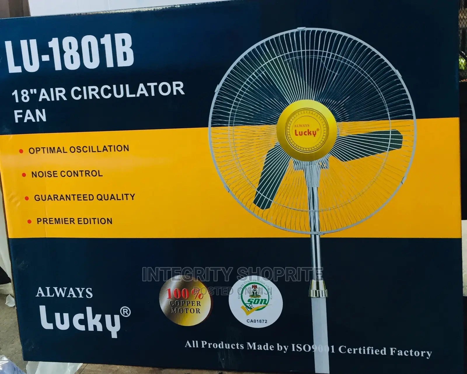 Lucky 18" Standing Fan