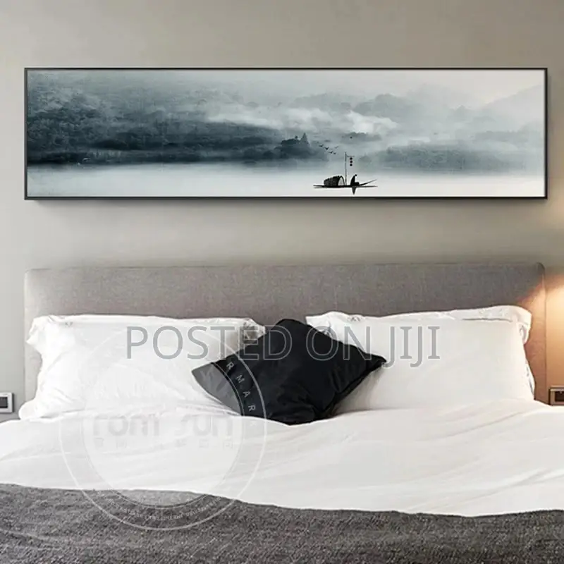 New Chinese Style Abstract Landscape Canvas Painting