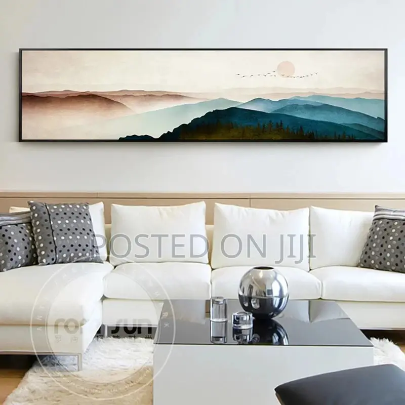 New Chinese Style Abstract Landscape Canvas Painting