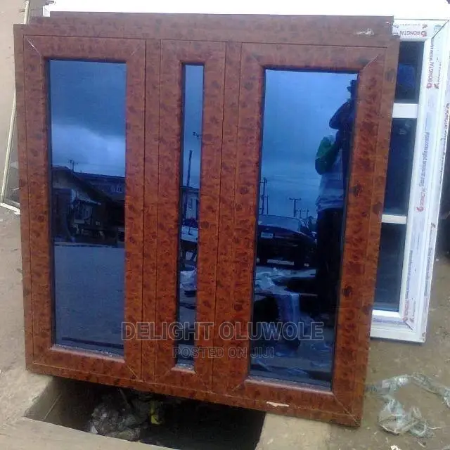 Aluminium Casement Window Gray Color