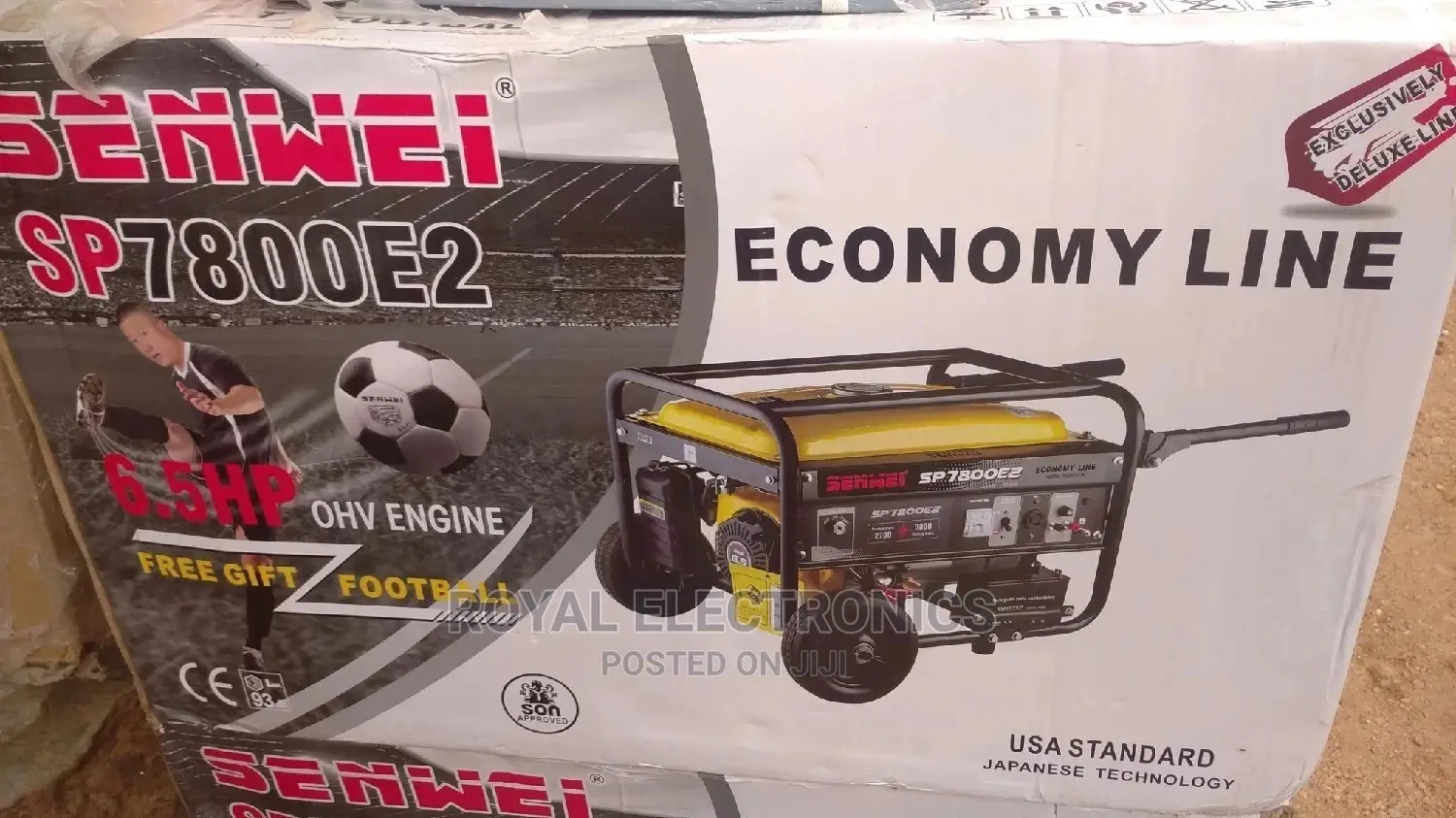 Brand New Senwei Generator Sp7800e2