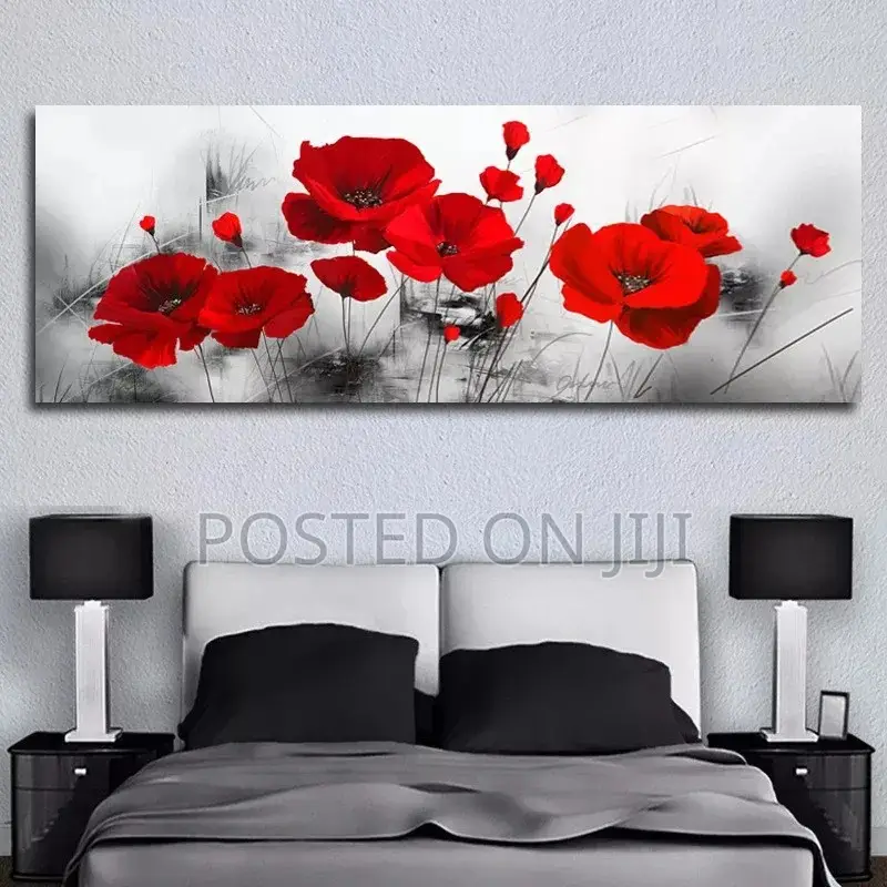 Fashion Flowers Poster Print Wall Art Canvas Painting