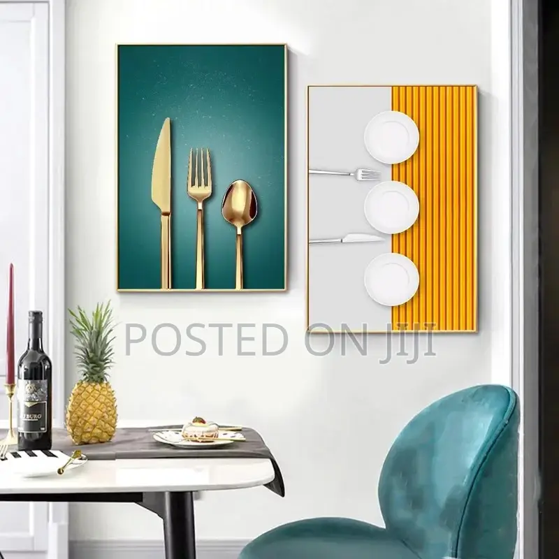 Nordic Abstract Kitchen Knife Decorative Pictures