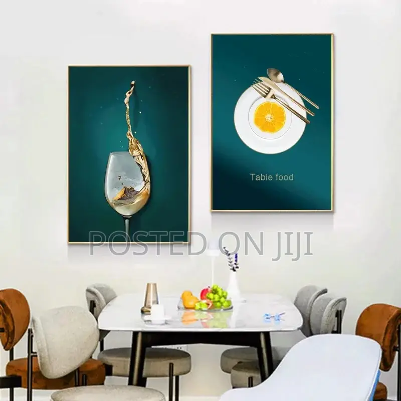 Nordic Abstract Kitchen Knife Decorative Pictures