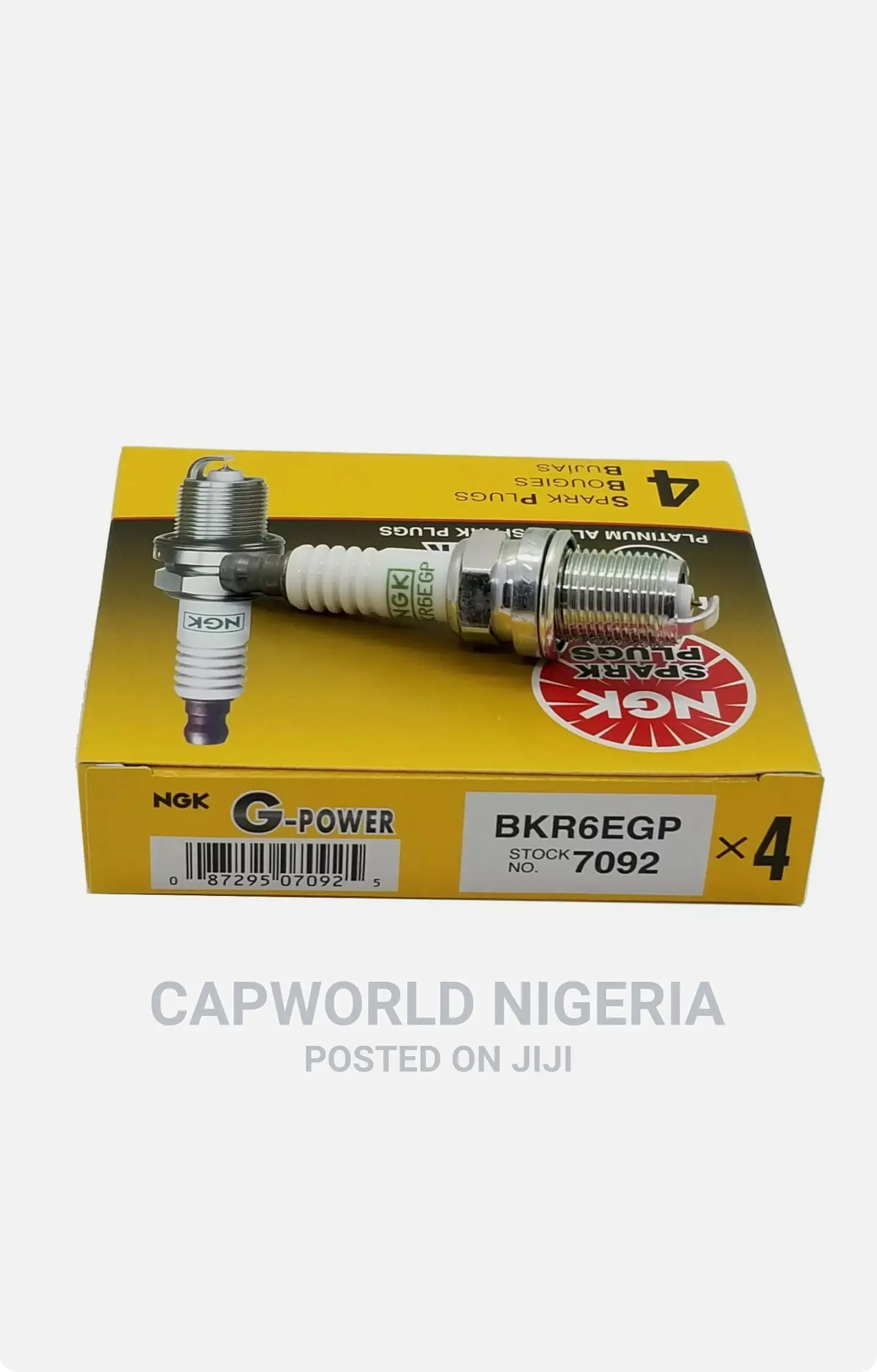 4pcs- Genuine NGK (7092) G-Power Platinum Spark Plugs