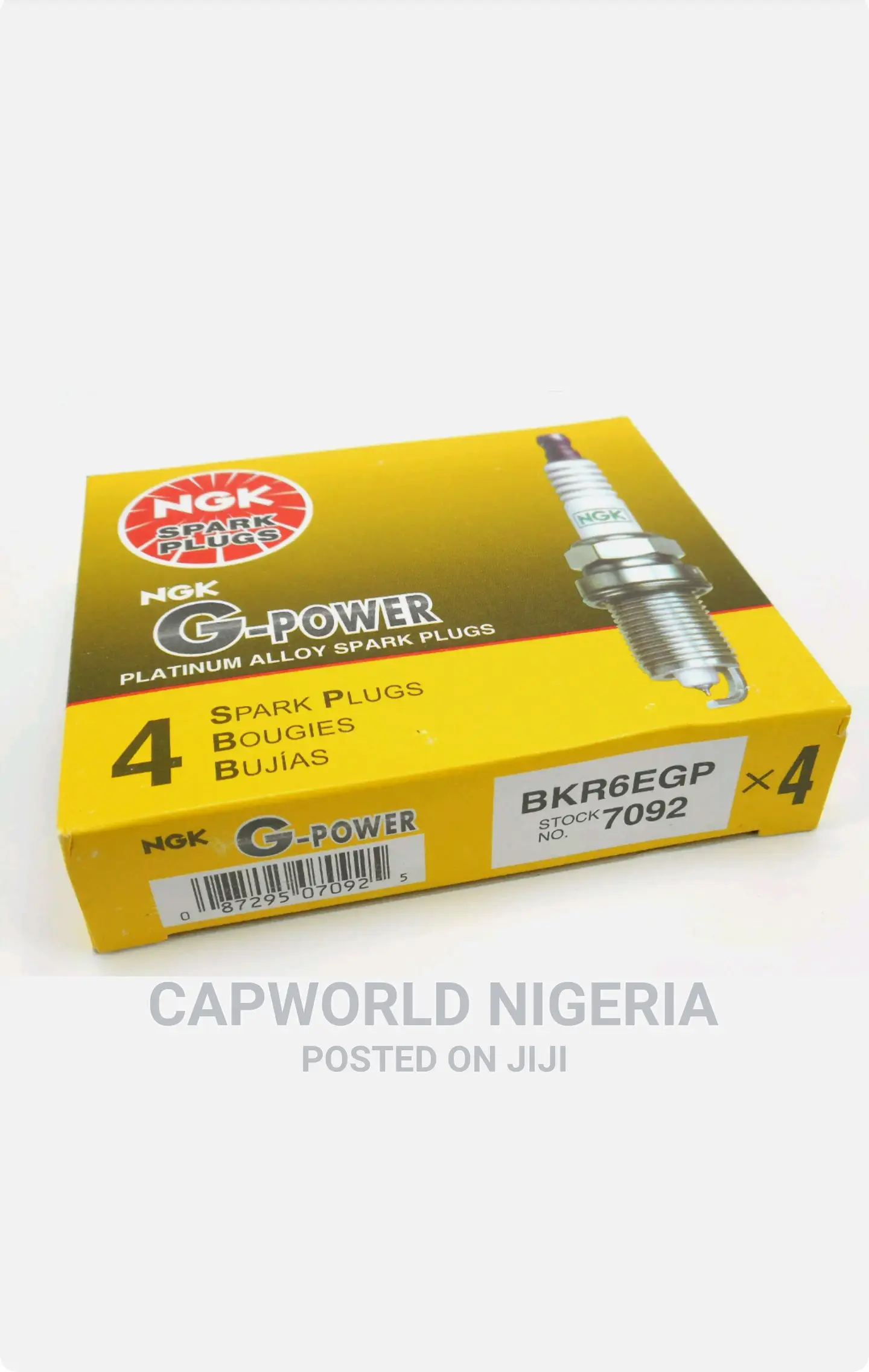 4pcs- Genuine NGK (7092) G-Power Platinum Spark Plugs