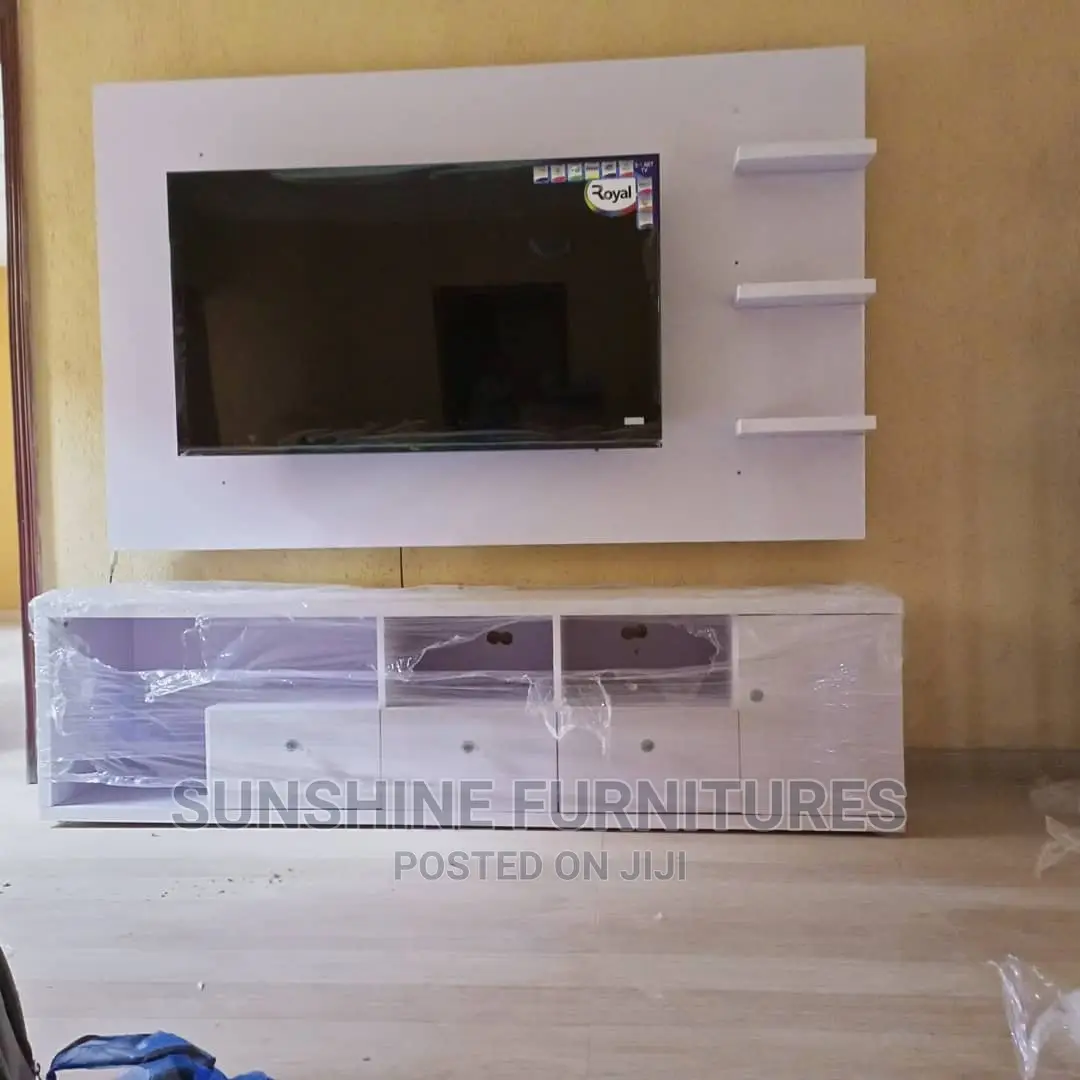 Modern Tv Console With Led Light.