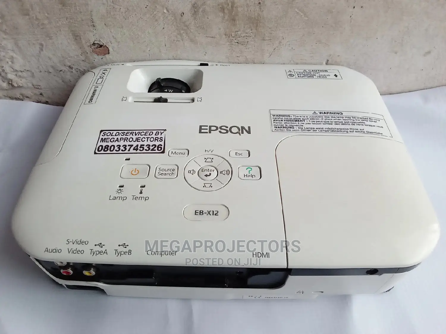 Cool Epson EB-X12 Projector With Wide Image for Sale