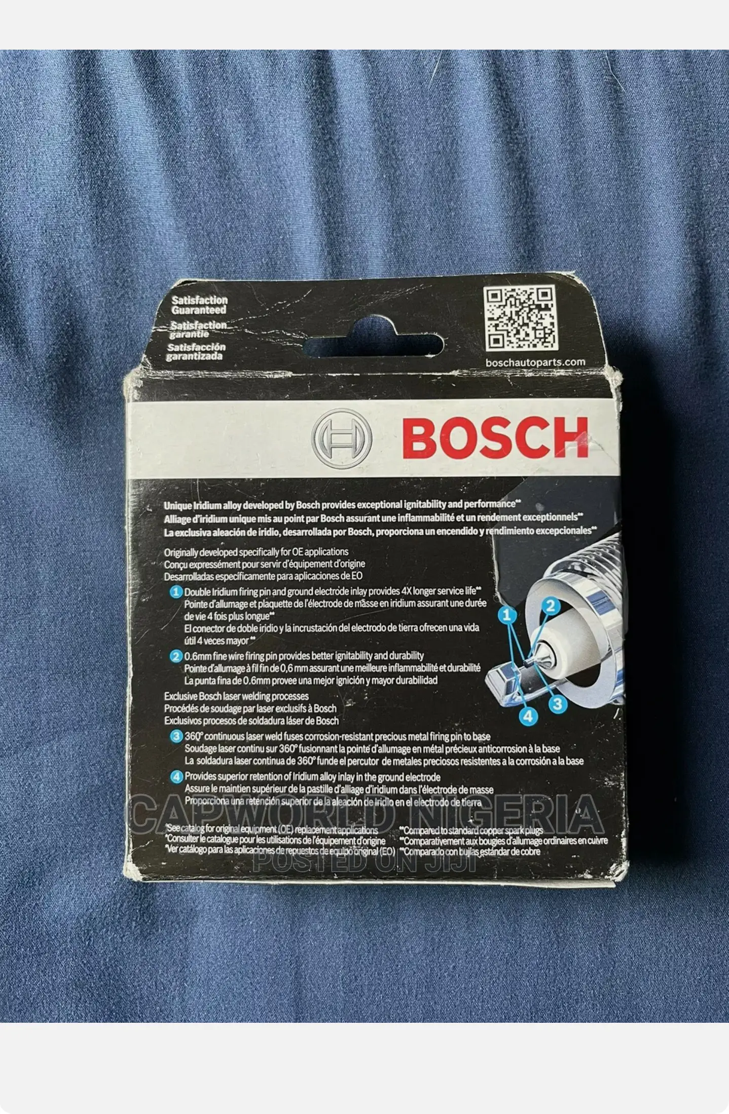 4pcs- Bosch 9616 Double Iridium Spark Plugs
