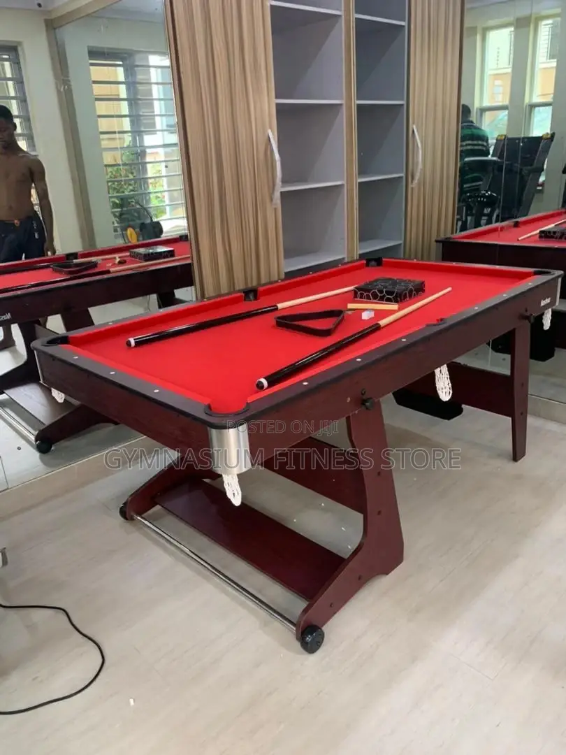 6ft Foldable Table Red 6 by 3 (3)
