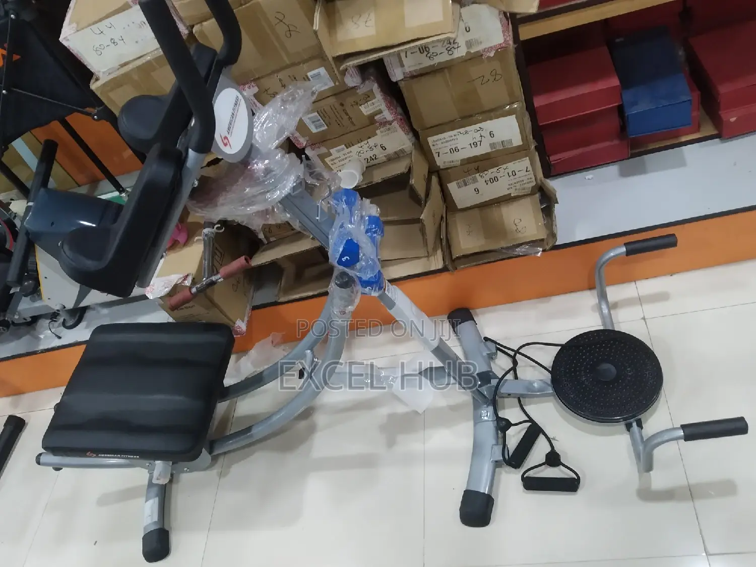 Ab Coaster With Dumbbell, Twister Gz and Rope