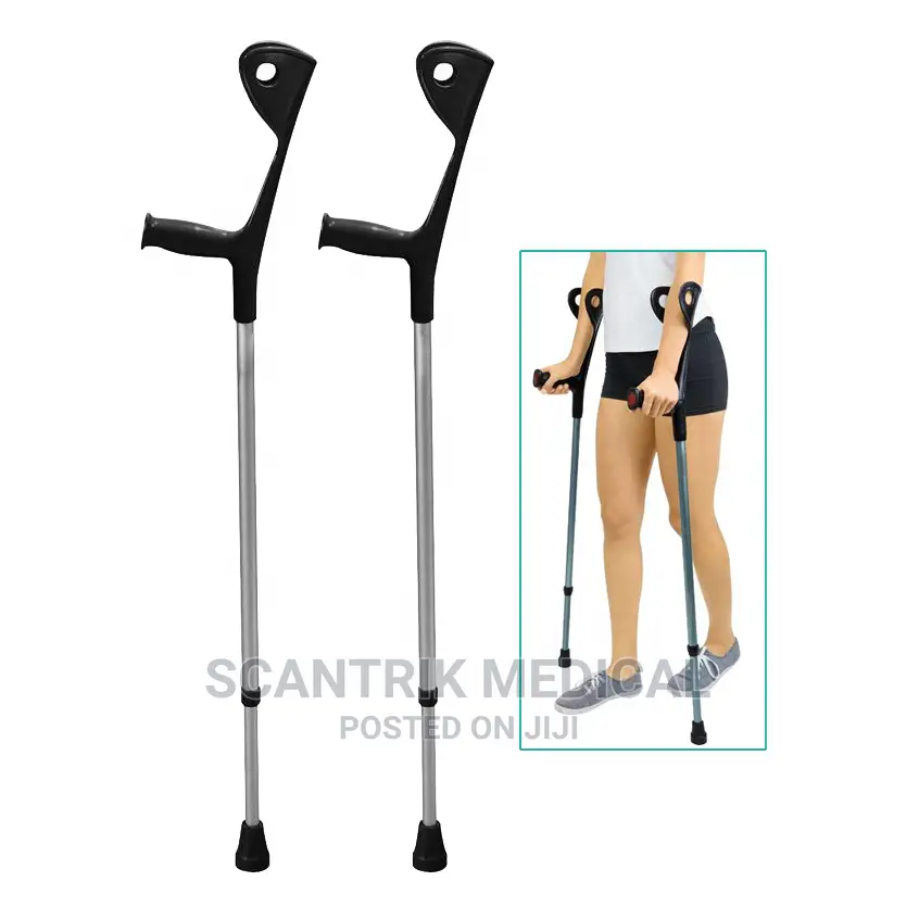 Height-Adjustable Elbow Crutches