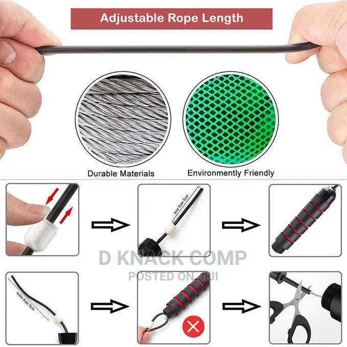 Exercise Jump Skipping Rope With Ball Bearings Rapid Speed