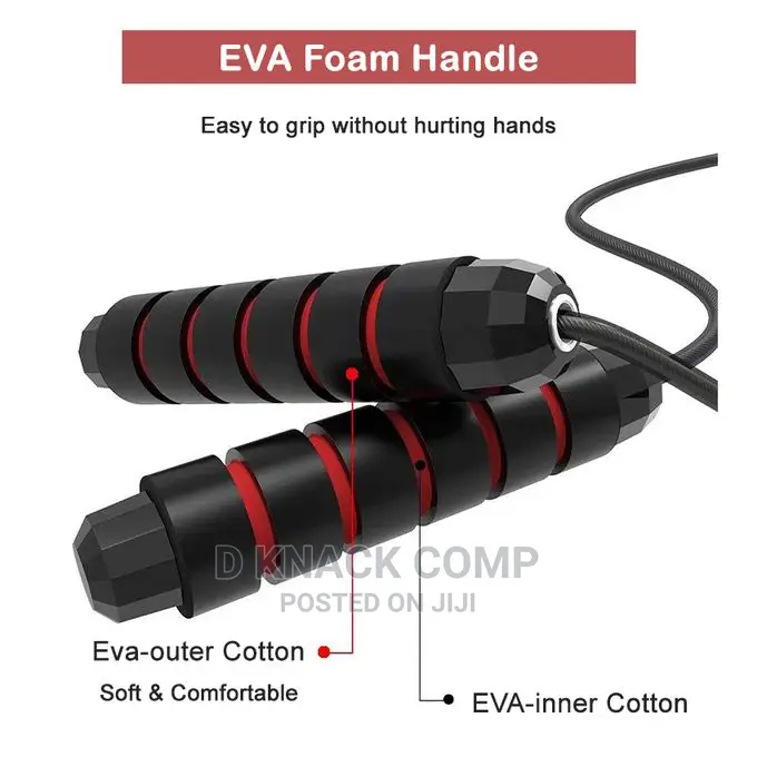 Exercise Jump Skipping Rope With Ball Bearings Rapid Speed