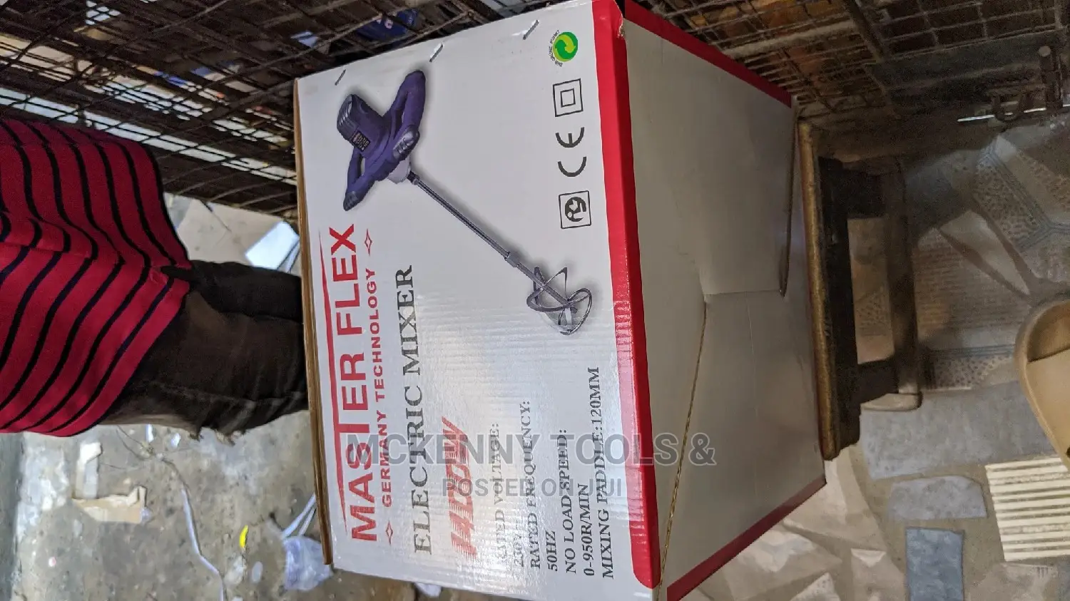 Master Flex Electric Mixer 120mm 1400watt 0-950rpm