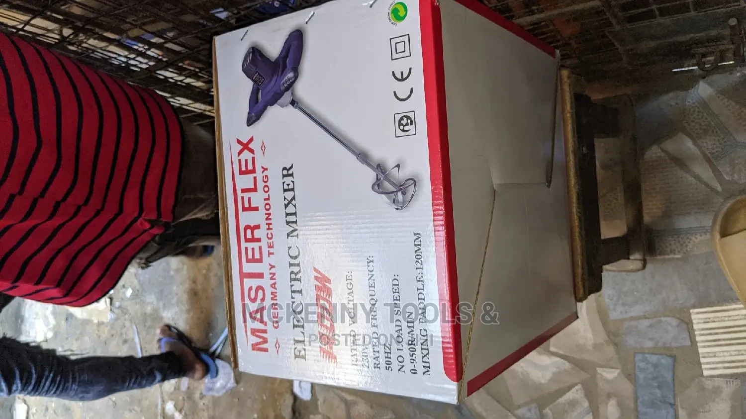 Master Flex Electric Mixer 120mm 1400watt 0-950rpm