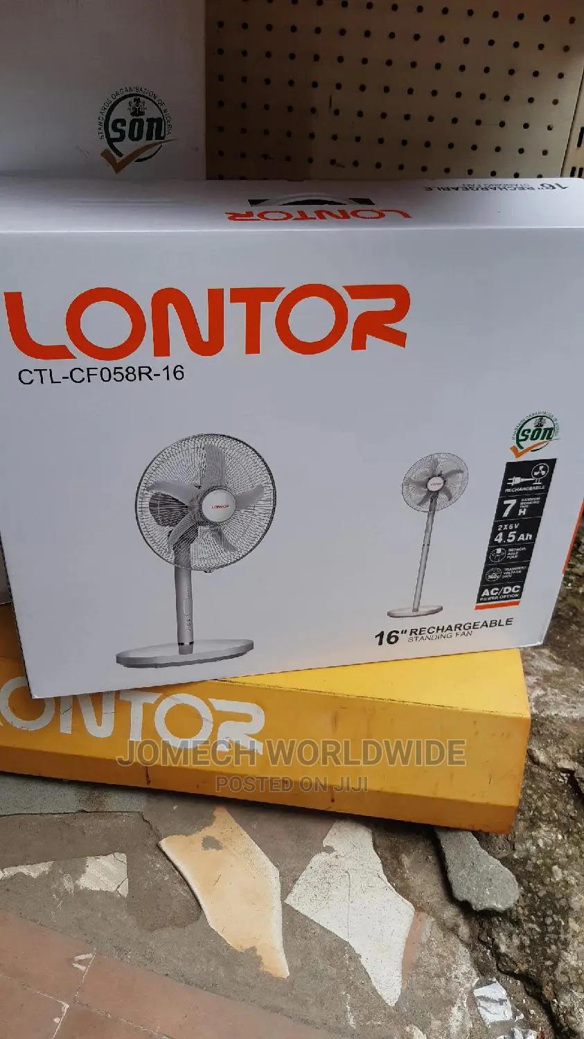 16" Lontor Rechargeable Fan Latest New